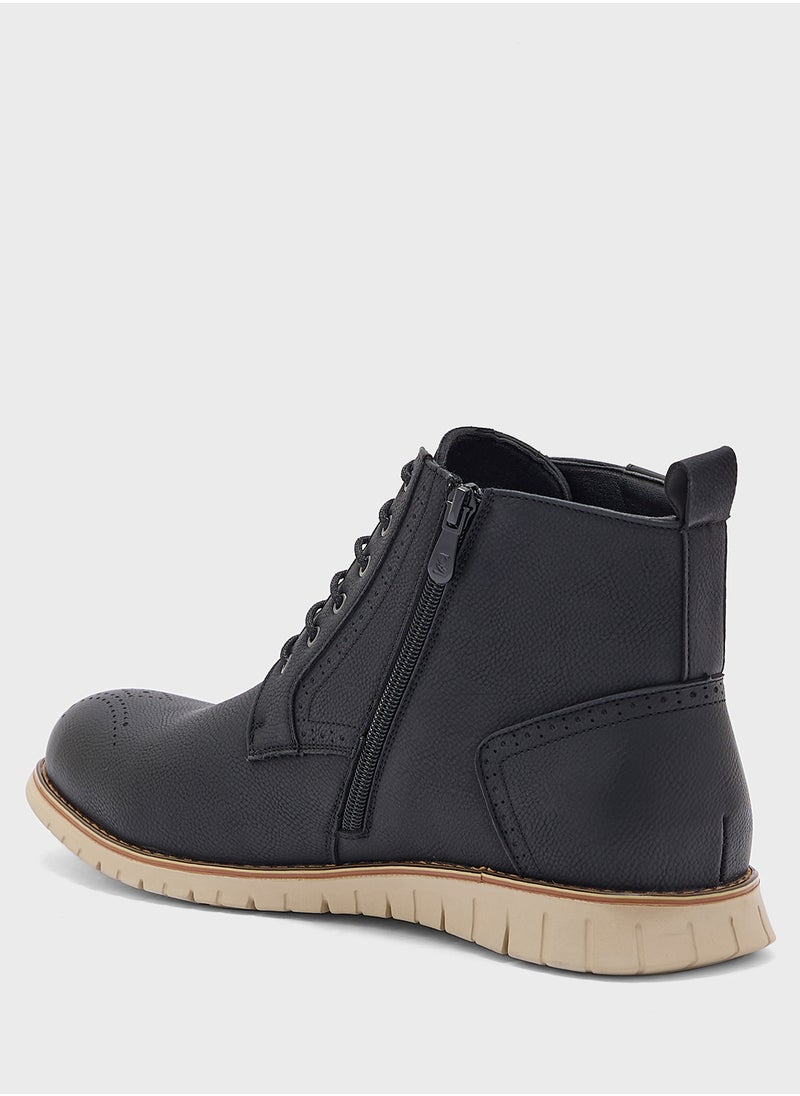 Robert Wood - Casual Lace Up Boots - Image 1
