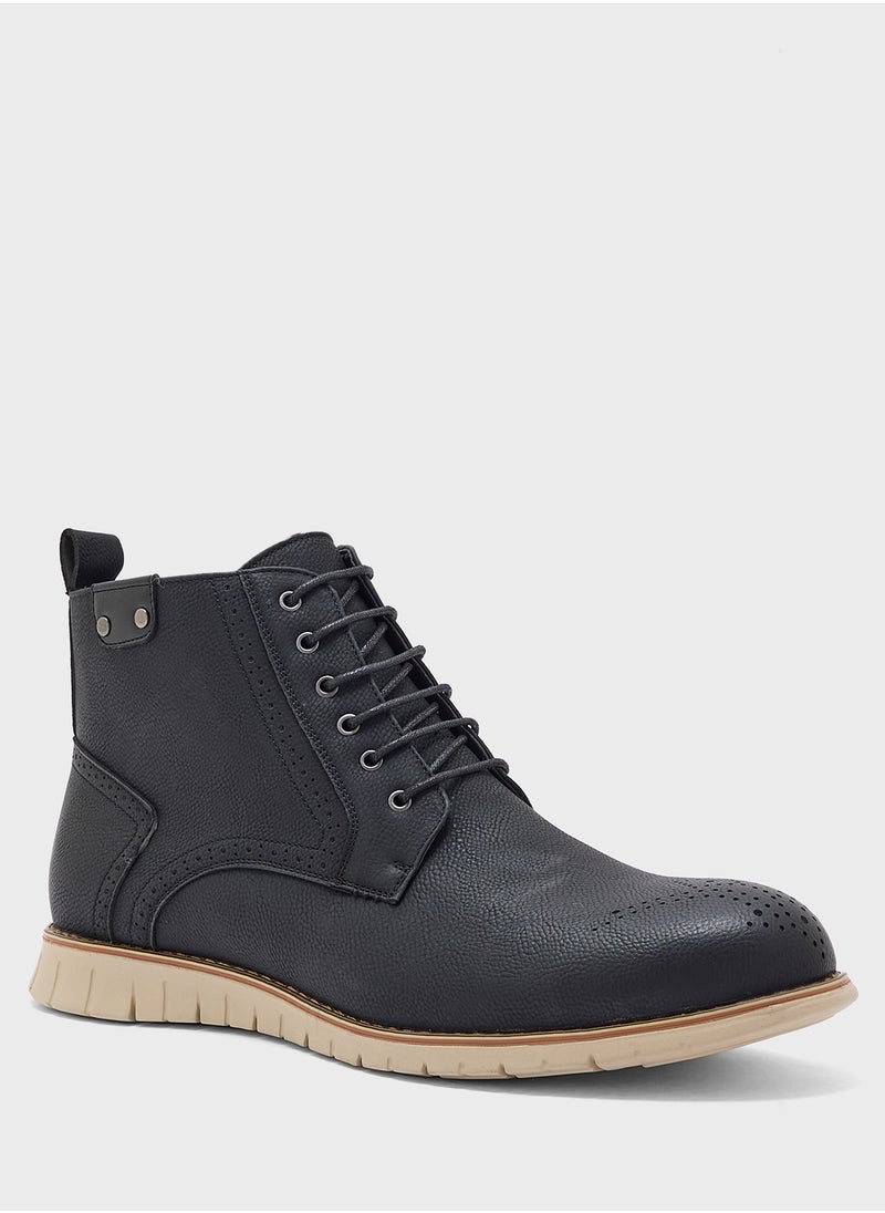 Robert Wood - Casual Lace Up Boots - Image 1