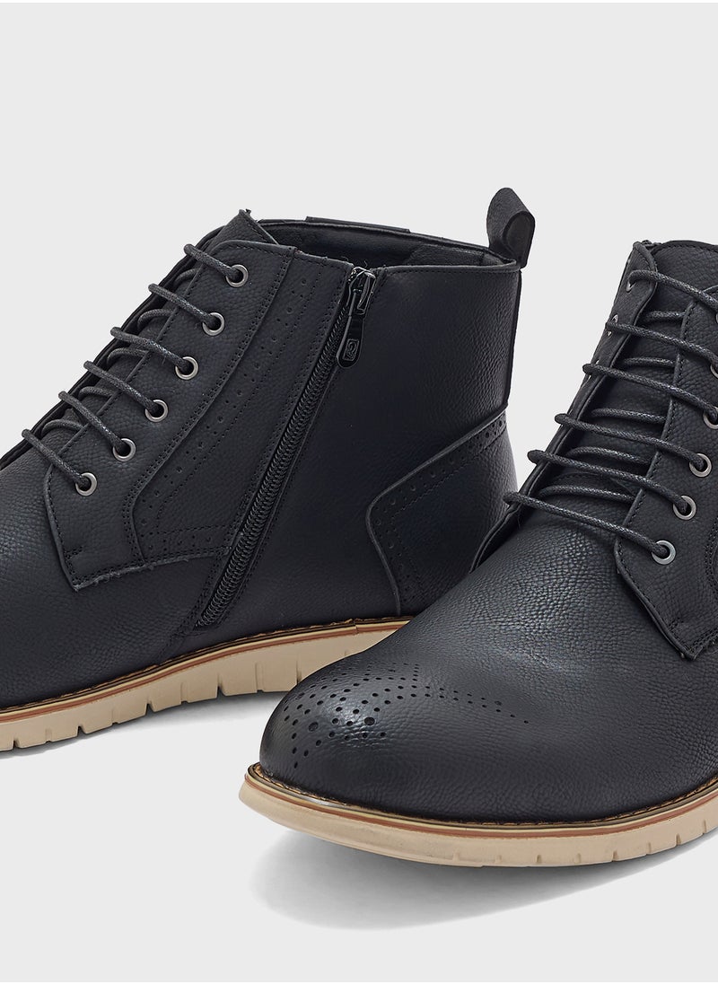 Robert Wood - Casual Lace Up Boots - Image 1