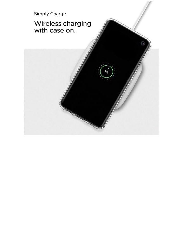 Spigen - Spigen Liquid Crystal Case Designed for Samsung Galaxy S10e (2019) Soft Slim Perfect Fit Cover - Clear - Image 1