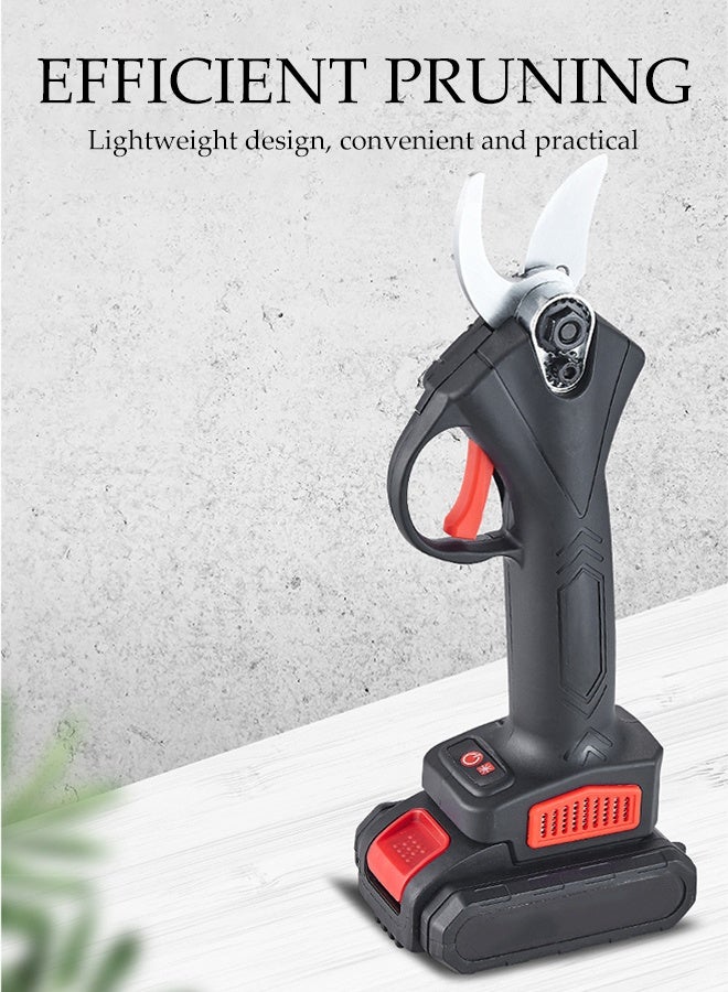 DUNISO مقص تقليم كهربائي بدون سلك مجموعة مقص كهربائي مع بطاريات قابلة للشحن قطر قطع 33 مم مقصات محمولة لتقليم فروع الأشجار أدوات الطاقة للحدائق والفناء والمنزل - Image 3