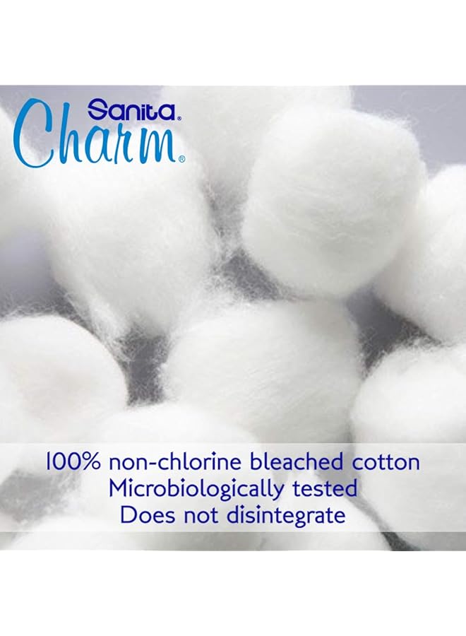 Charm 100% Cotton Buds 600 (200X2+1) Buds - Image 3