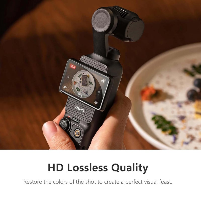 FCS حماية شاشة متوافقة مع كاميرا DJI Pocket 2 | واقي مرن مضاد للصدمات 9H، واقي شاشة عدسة الكاميرا، 2 قطعة. - Image 3