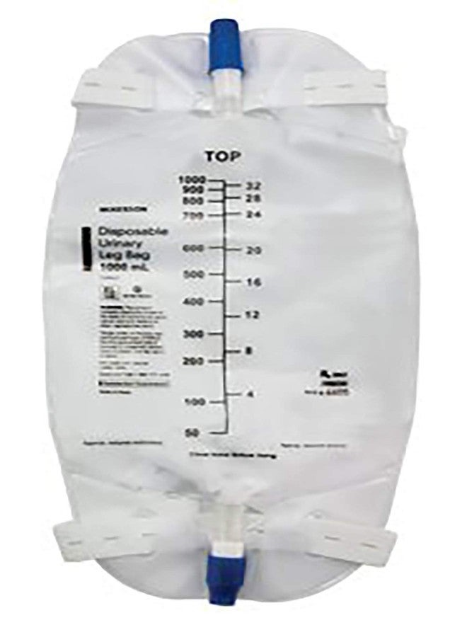 McKesson Urinary Leg Bag Anti-Reflux Valve 500 mL Vinyl