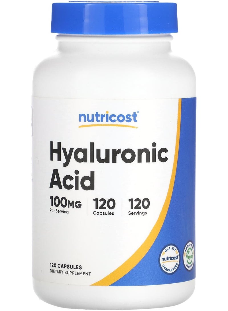 Nutricost Hyaluronic Acid , 100 mg , 120 Capsules