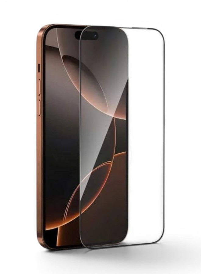 شاشة حماية لموبايل ايفون 16 بلس (iPhone 16 Plus) طبقة من الزجاج المقوى بدون حواف سوداء, حماية كاملة لشاشة هاتفك ضد الكسر و التوهج من Max Top - Image 1