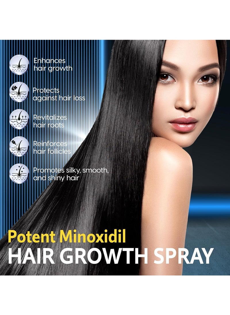 HOEGOA Minoxidil 5% for Men (120 ML), Advanced Minoxidil Spray with Provitamin B5 and Castor Seed Extract, Minoxidil Extract Serum for Hair Loss, Beard Restoration  - Image 4