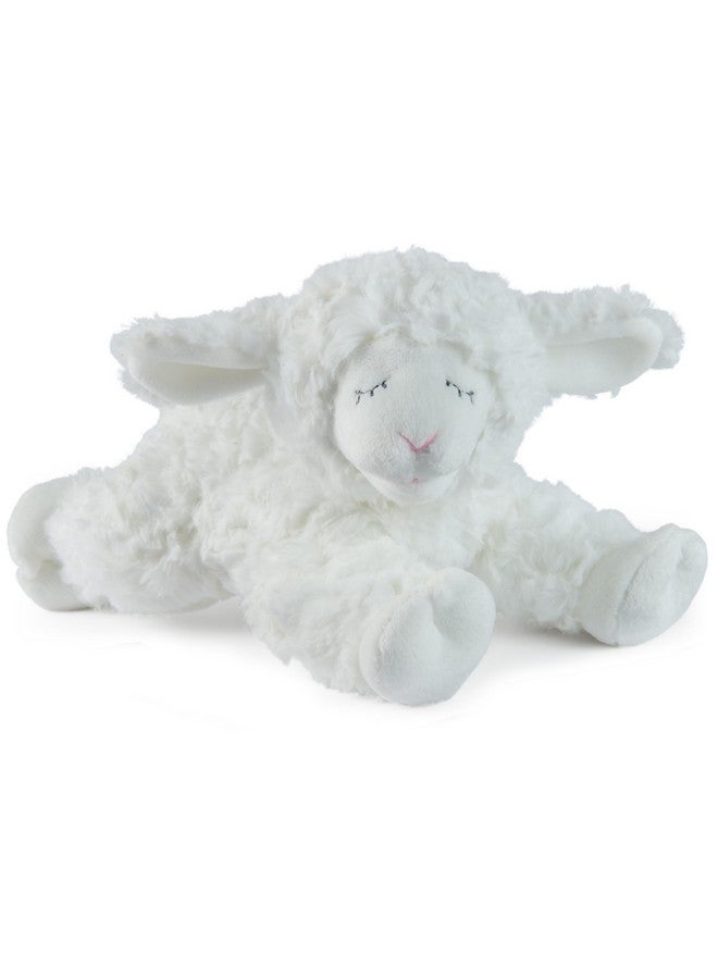 GUND Baby Sustainable Lamb Rattle, Winky Lamb Stuffed Animal, Plush Made from 100% Recycled Materials, Plush Rattle Sensory Toy for Babies, White, 7” - Image 1