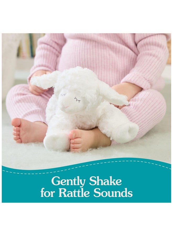 GUND Baby Sustainable Lamb Rattle, Winky Lamb Stuffed Animal, Plush Made from 100% Recycled Materials, Plush Rattle Sensory Toy for Babies, White, 7” - Image 3