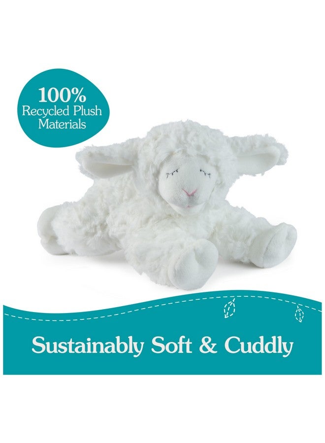 GUND Baby Sustainable Lamb Rattle, Winky Lamb Stuffed Animal, Plush Made from 100% Recycled Materials, Plush Rattle Sensory Toy for Babies, White, 7” - Image 2