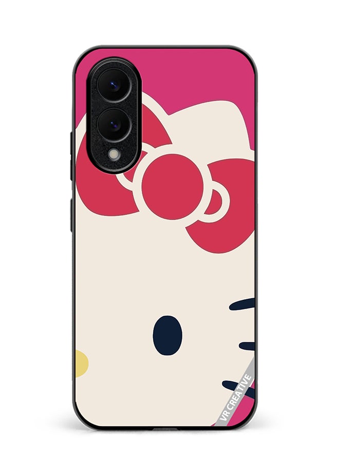 VR CREATIVE Protective Case Cover For Samsung Galaxy S25 Edge Kitty Design Multicolour