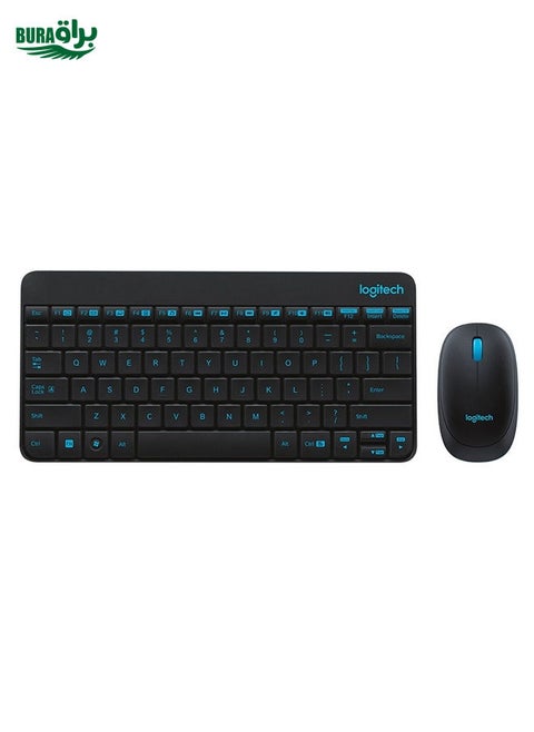 Logitech MK245 Nano Wireless Keyboard Mouse Set (Black)