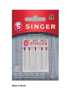 SINGER SINGER UNIVERSAL NEEDLE SIZE 60/8 (WOOVEN FABRIC) (PACK OF 5 NEEDLE) BRAZIL 