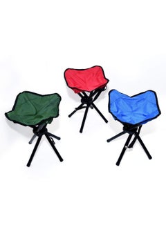 KPS KPS 4 Leg Fordable Camping Stool Fordable Stool Portable Travel Chair FourLeg Stool for Outdoor Travel Multiple Colors  - Image 3