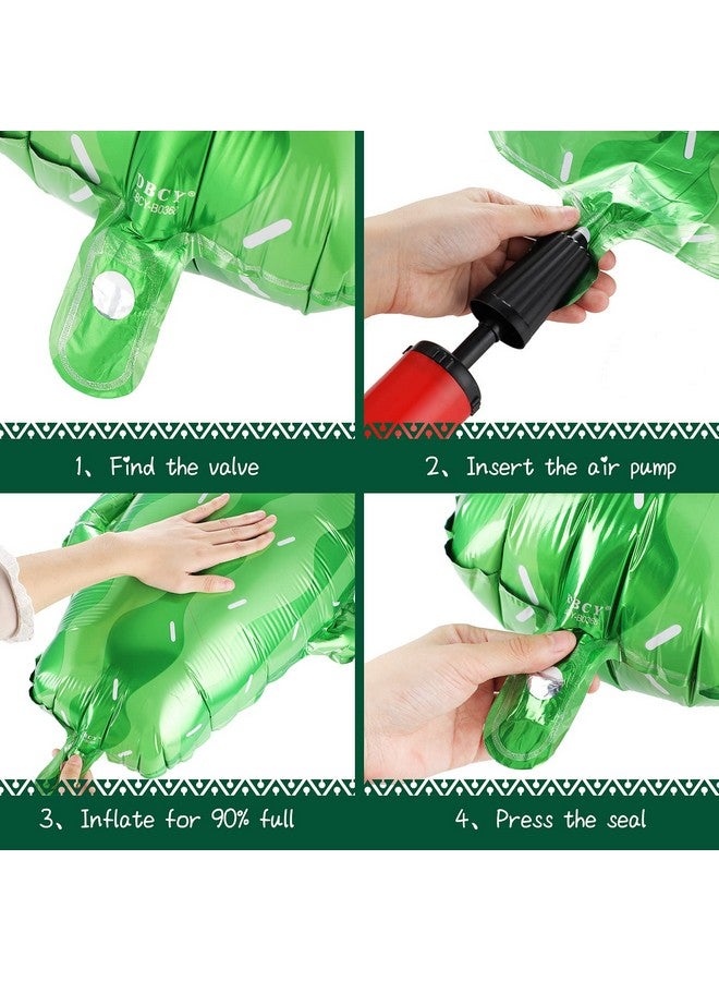 Sumind 8 قطع بالونات صبار كبيرة من الفويل 34 و 28 بالونات مكسيكية عملاقة لحفلة موضوع فييستا زينة حفلة تاكو وزينة زفاف عيد ميلاد - Image 3