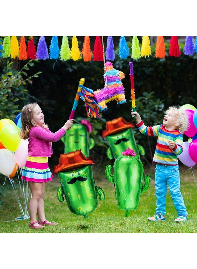 Sumind 8 قطع بالونات صبار كبيرة من الفويل 34 و 28 بالونات مكسيكية عملاقة لحفلة موضوع فييستا زينة حفلة تاكو وزينة زفاف عيد ميلاد - Image 5