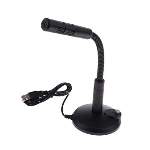 LipiWorld® USB Desktop Stand Microphone Portable Studio Speech Mic for Laptop PC Skype(Desktop Stand Mic) - Image 1