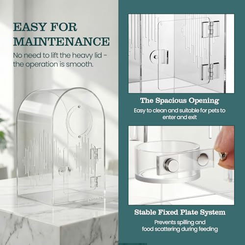 IKILEOGY Acrylic Jumping Spider Enclosure, Clear Spider Enclosure Kit with Ventilation, Pre-Assembled Habitat for Jumping Spiders, Tarantula, Mantis, Insects - Image 3
