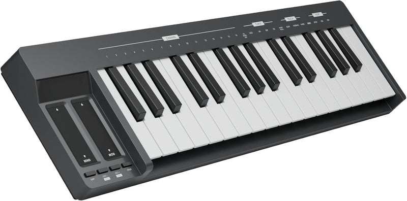 Donner KB-32M Portable MIDI Keyboard Controller – 32 Keys, with Magnetic Snap2Connect (S2C), OLED Display, USB/MIDI & DAW Software - Image 1