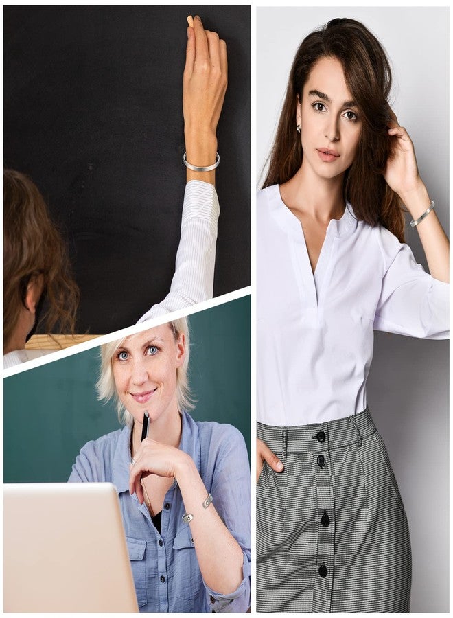 Inbagi 6 Pcs Appreciation Teacher Bracelet Bulk Preschool Teacher Appreciation Cuff Bangle Gifts Thank You Gifts for Women Men Bracelets Team Christmas Gifts - Image 5