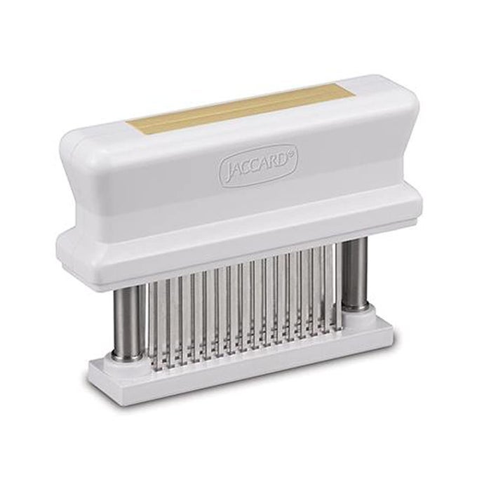 200348T 48 BLADE DURABLE MEAT TENDERIZER WITH STAINLESS STEEL RAZOR SHARP NEEDLE COOKING GADGET FOR TENDERIZING CHICKEN BEEF PORK VEAL BBQ TAN