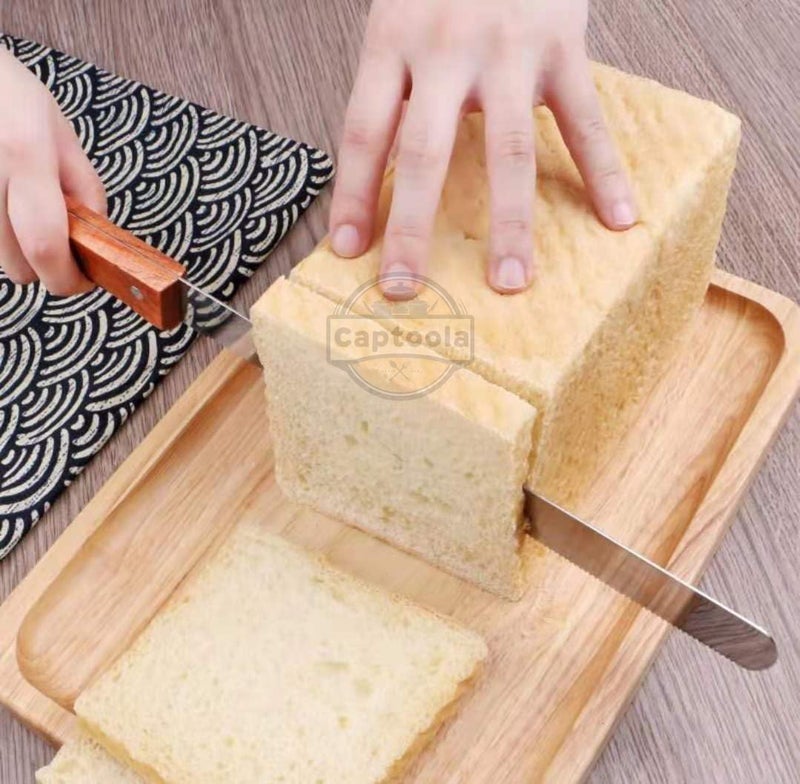Captoola 10 Inch Bread Knife Serrated Kitchen Knife Ergonomic Handle Razor Sharp Blade for Slicing Breads Set of 2 - Image 5