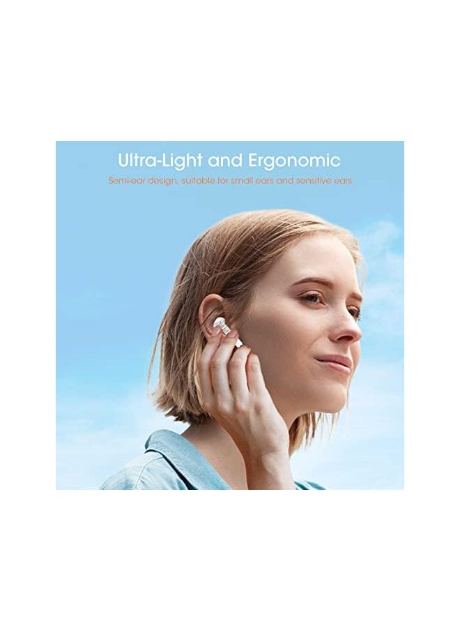 Blackview - Bluetooth Earphones Airbuds6, Wireless Earbuds Headphones in-Ear, Bluetooth 5.3, Ultra-Light and Ergonomic Wireless Earphones, Touch Control, IPX7 Waterproof Sport Wireless Headphones-White - Image 1