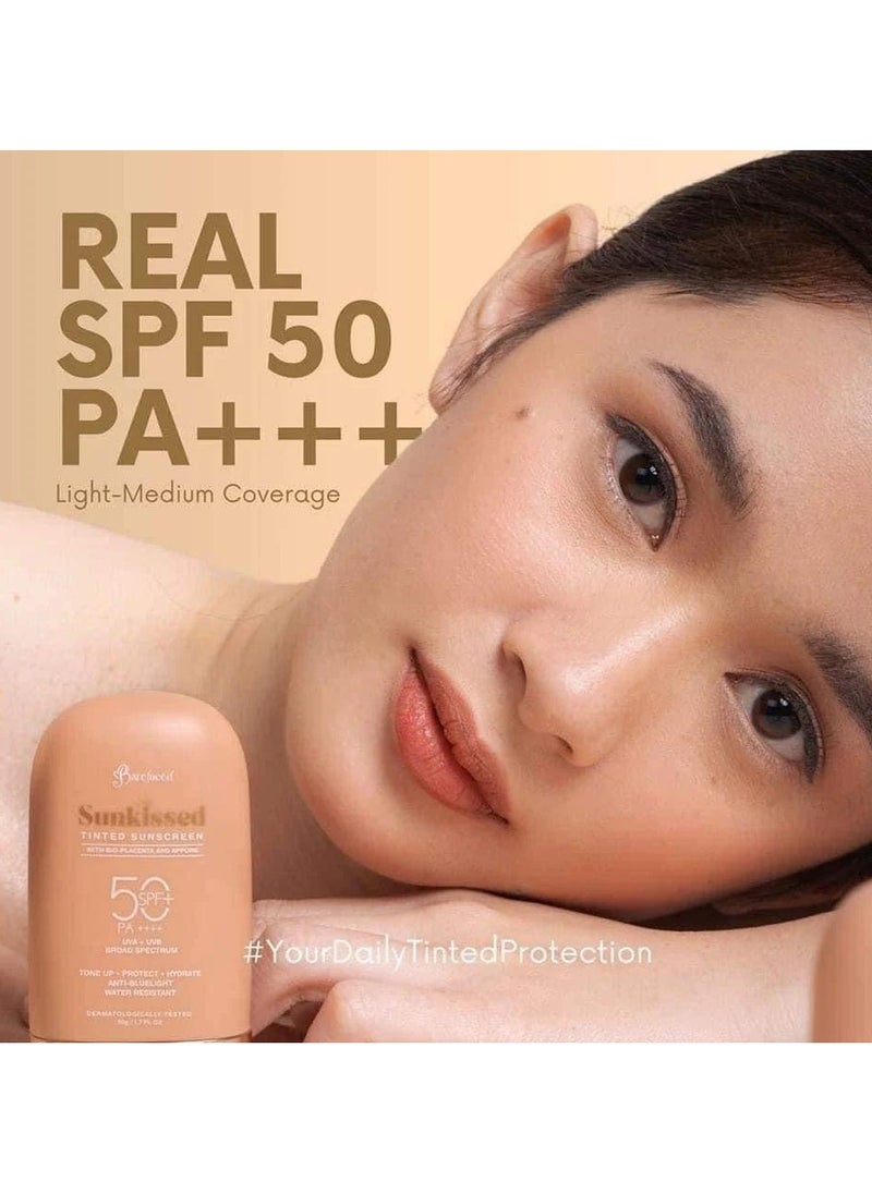 Bare Face - Sunkissed - Tinted Sunscreen SPF 50 PA++++, 50g - Image 1