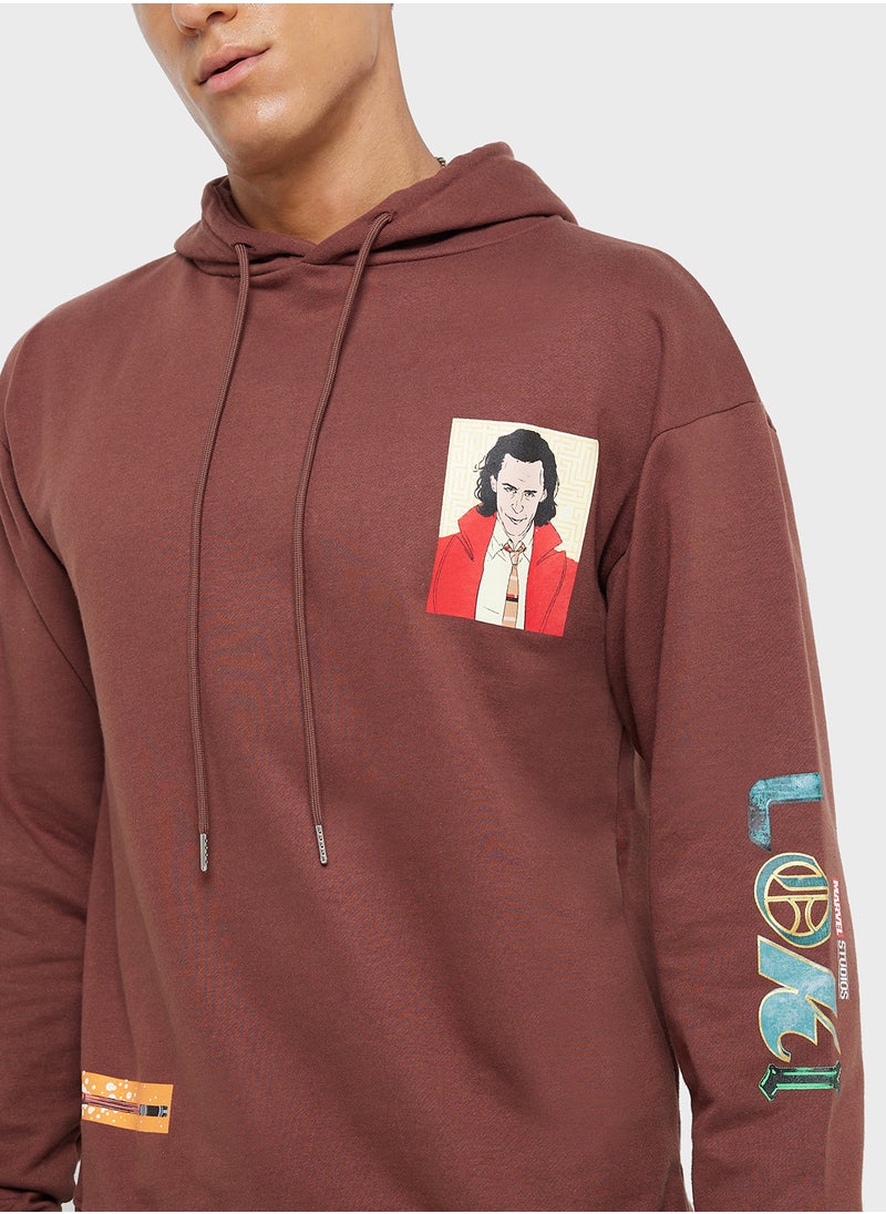 MARVEL - Loki  Oversized Pullover Hoodie - Image 1