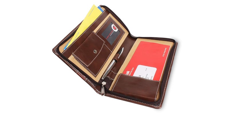COI Gift Set of Stylish and Elegant Memo pad and Multiple Chequebook Holder which is Perfect for Your Desk Organizers and Corporate Office use for Men & Women - Image 5