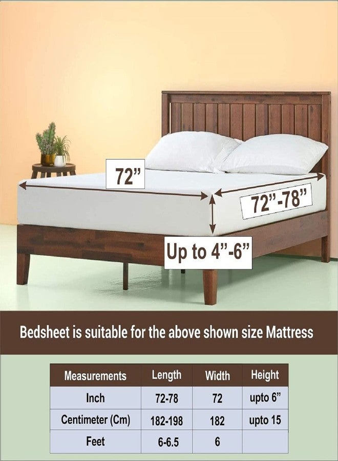 TRIPT HOME DECOR ملاءة سرير للأطفال من تريبت هوم ديكور، مقاس كينج (78 × 72 بوصة، حتى 6 بوصات)، مصنوعة من القطن المصقول، مع غطاءين للوسائد - 200 خيط، لون رمادي بنقشة ديناصورات. - Image 5
