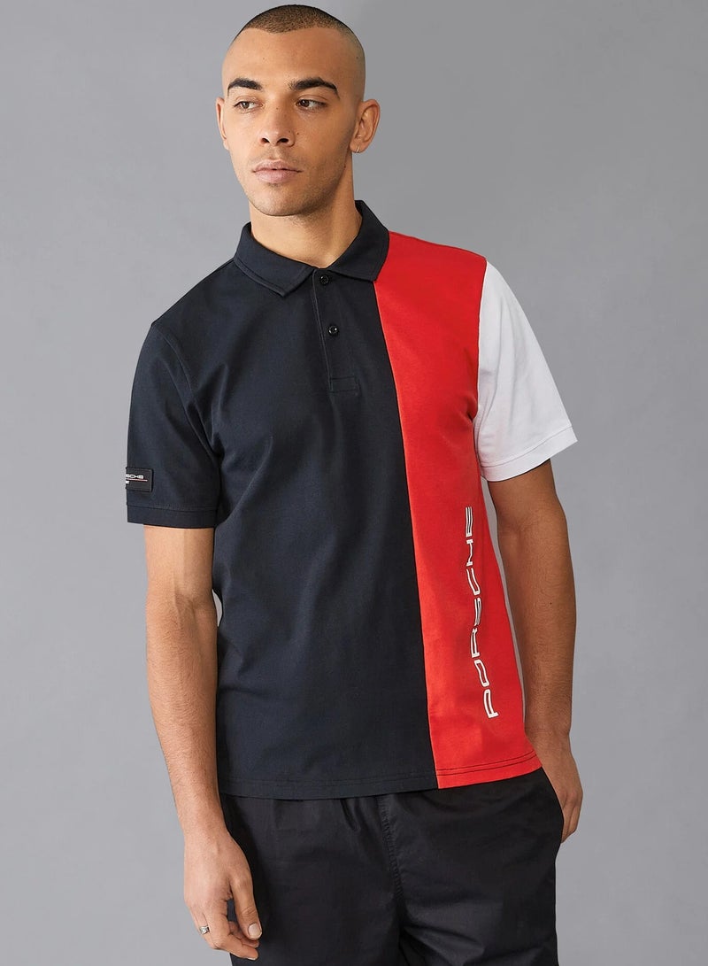 PORSCHE FW MENS STRIPE POLO - Image 3
