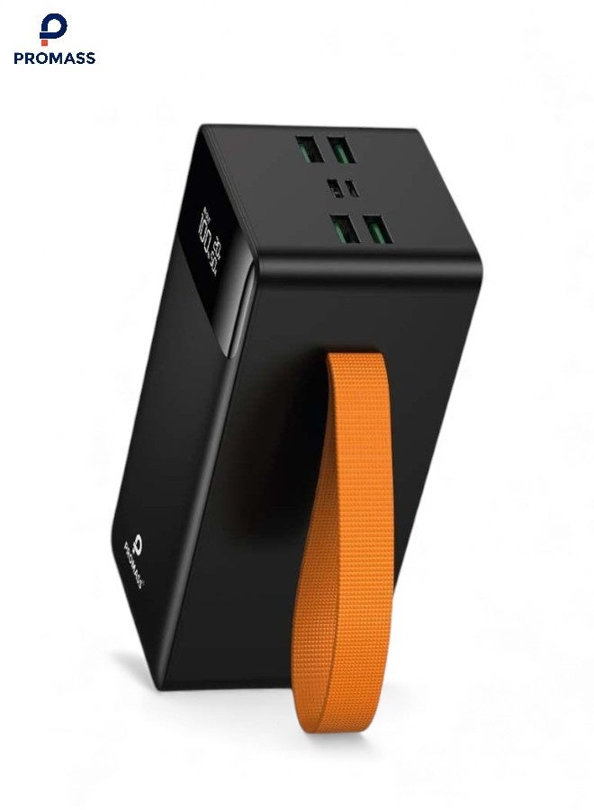 PROMASS 50,000mAh Portable Power Bank, High Capacity 50,000mAh Battery Charger with 100W Power Delivery (PD 22.5W + USB 4, Type-C, Micro) Power Bank with Digital Display, Compatible with iPhone 17, 16, 15, 14, 13, 12, 11 Pro Max and Galaxy S25, S24, S23, S22 Ultra - Image 1