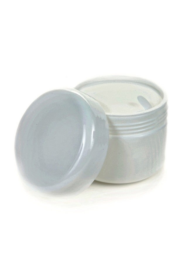 Vivaplex, 24, White, 2 oz Cosmetic Jars, with Liners and Dome Lids - Image 1