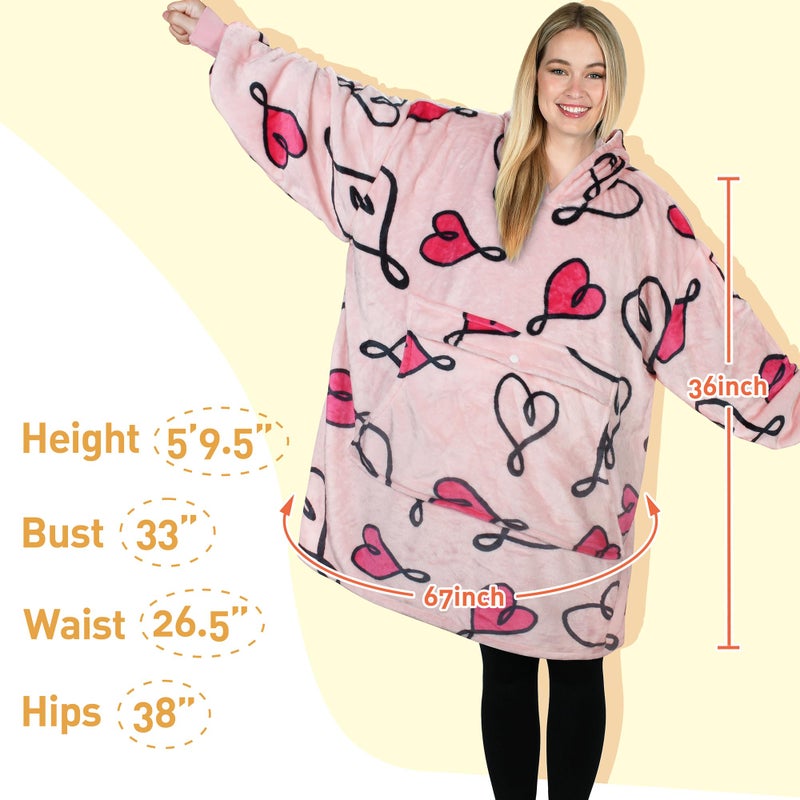 Catalonia Catalonia Love Art Print Oversized Blanket Hoodie Sweatshirt  Wearable Fleece Pullover for Adults Men Women  - Image 5
