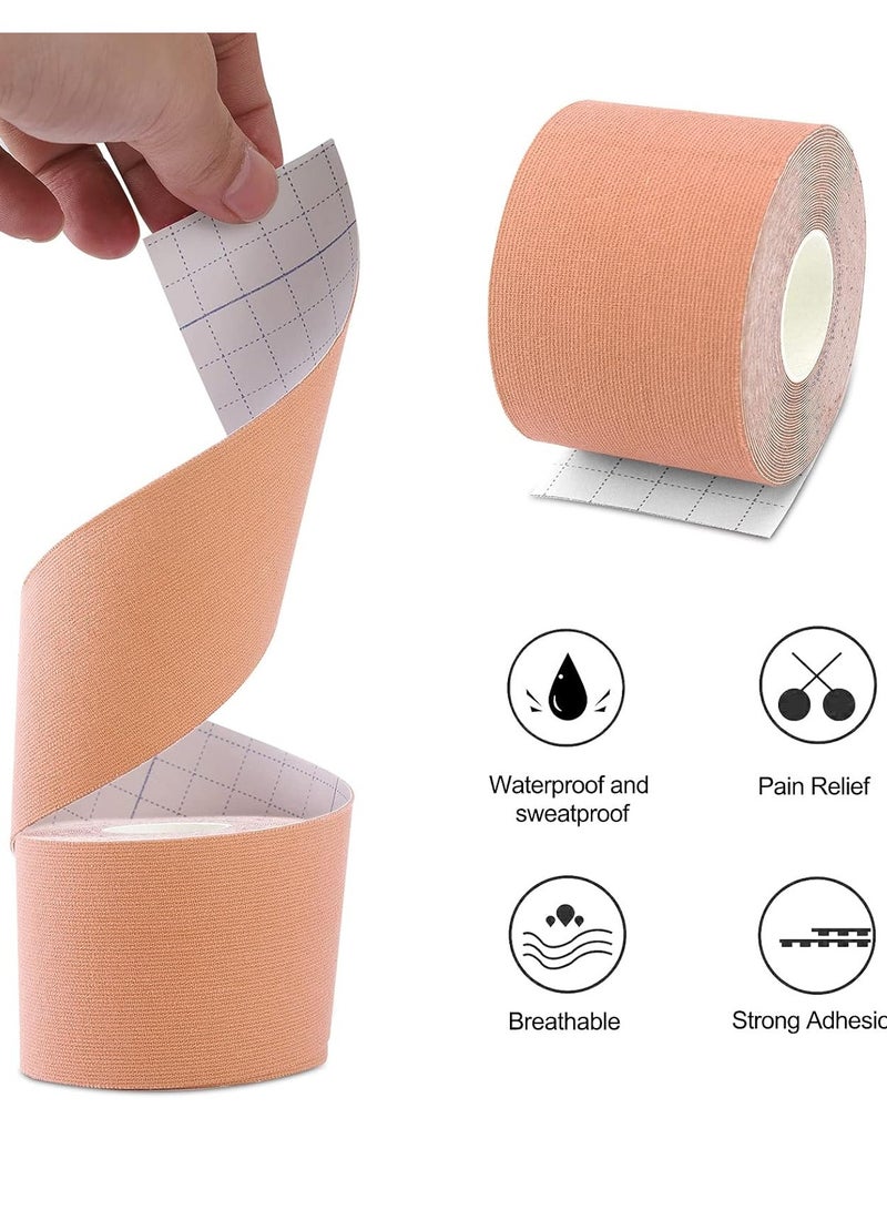 Jomo Store 5M Extra-Long Breast Lift Tape with 2 Reusable Nipple Covers – Waterproof, Skin-Friendly, Strapless Adhesive Tape for Backless, Plunge, or Off-Shoulder Outfits - Image 3