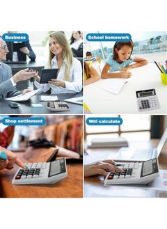 Generic Desk Calculator , 12 Digit Extra Large LCD Display , Touch Comfortable with Big ons , Two Way Power Battery and Solar Calculators Desktop , Standard Function for Office , Home , School  - Image 5