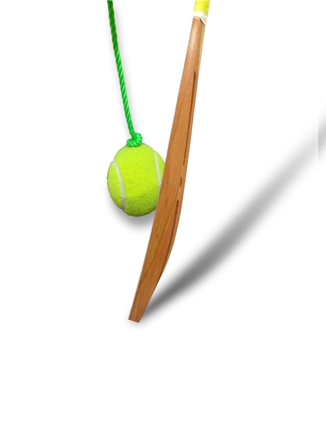 MOROVIK Soft-Medium Hanging Tennis Ball - 3.5 mtrs Rope (1) - with Two Knots, Nylon, Green (2) - Image 4