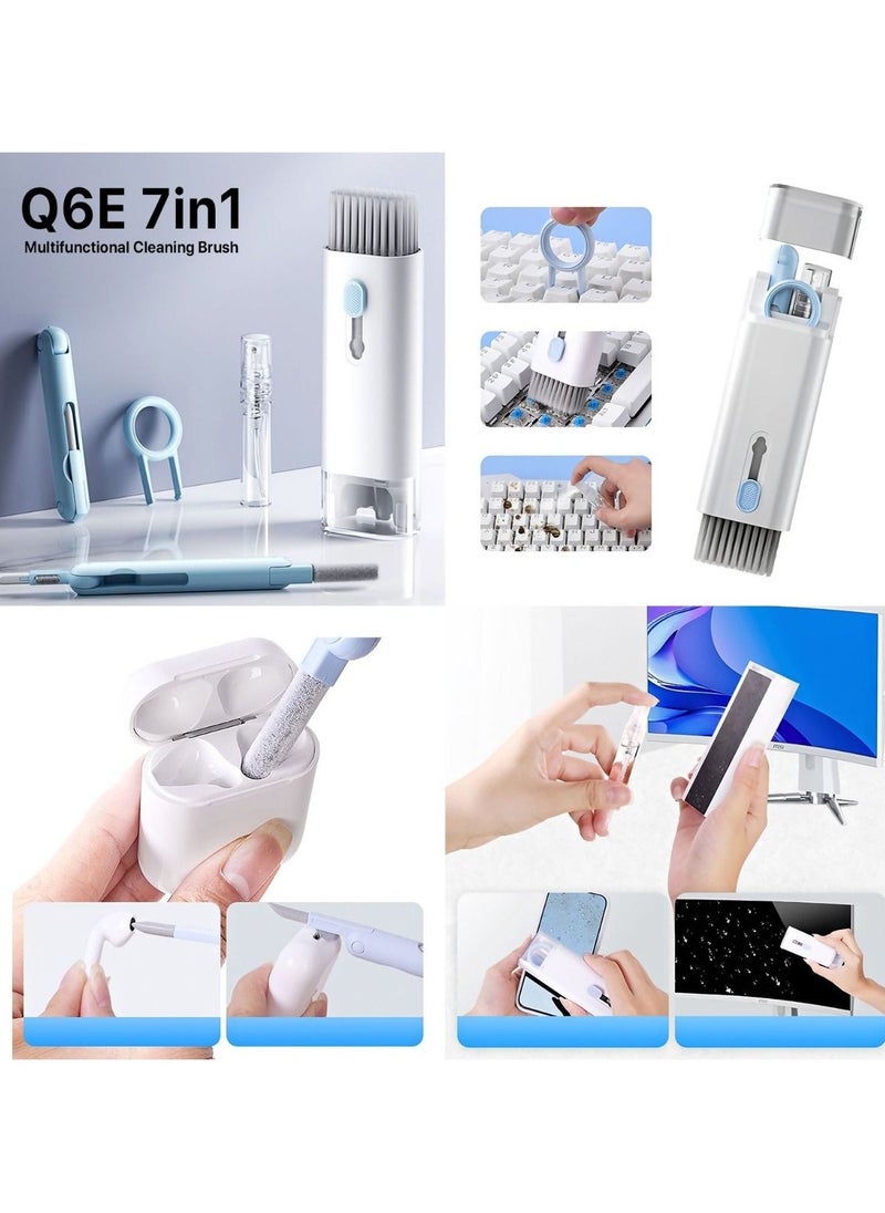 Generic Q6E Multifunctional Cleaning Brush for Electronic Devices & Keyboards – Nylon Brush, Precision Tip & Spray Bottle  - Image 4