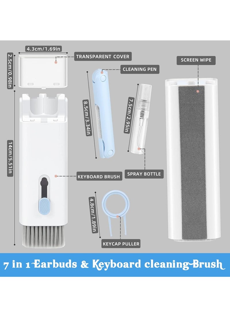 Generic Q6E Multifunctional Cleaning Brush for Electronic Devices & Keyboards – Nylon Brush, Precision Tip & Spray Bottle  - Image 5
