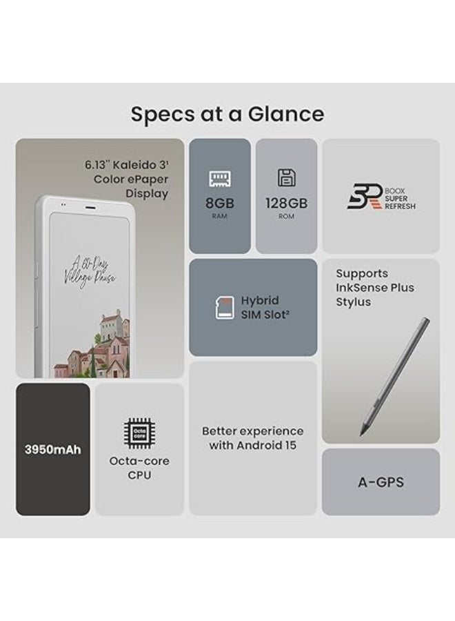 BOOX Palma 2 Pro ePaper Mobile Reader with Cellular Data | Pocket-Size Android e-Ink Device | Glare-Free Display, Front Light, Wi-Fi, Bluetooth & LTE | Read Anywhere, Anytime - Image 2