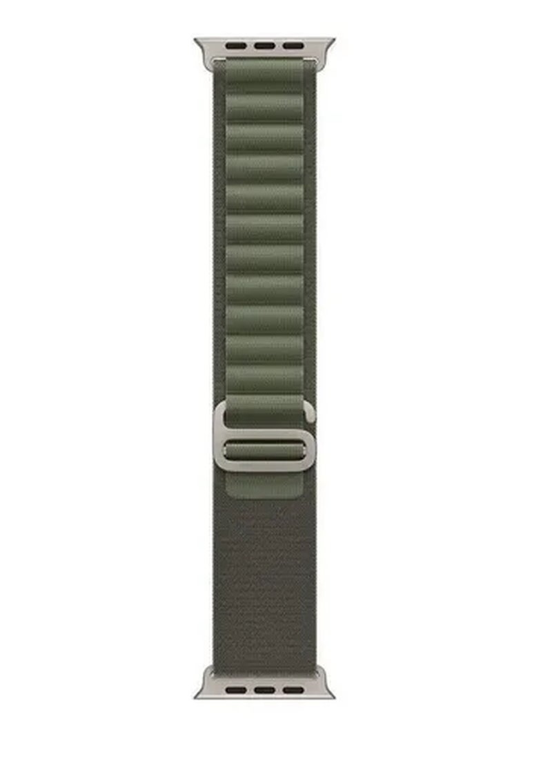Rabos - 2Pack for Apple Watch Alpine Loop Band 49mm/45mm/44mm Nylon Woven Sport Strap Compatible with iWatch Series 8/Ultra/7/SE/6/5/4/3/2/5 White/Green - Image 1