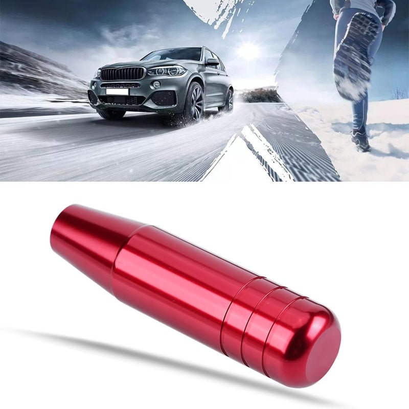 plplaaoo 5.1in Manual Shift Knobs,Car Gear Shift Knob,Universal Shift Knob,Universal Aluminum Alloy Car Manual Gear Shift Knob Handle Shifter Lever,Easy to Install and Disassemble (Red) - Image 4