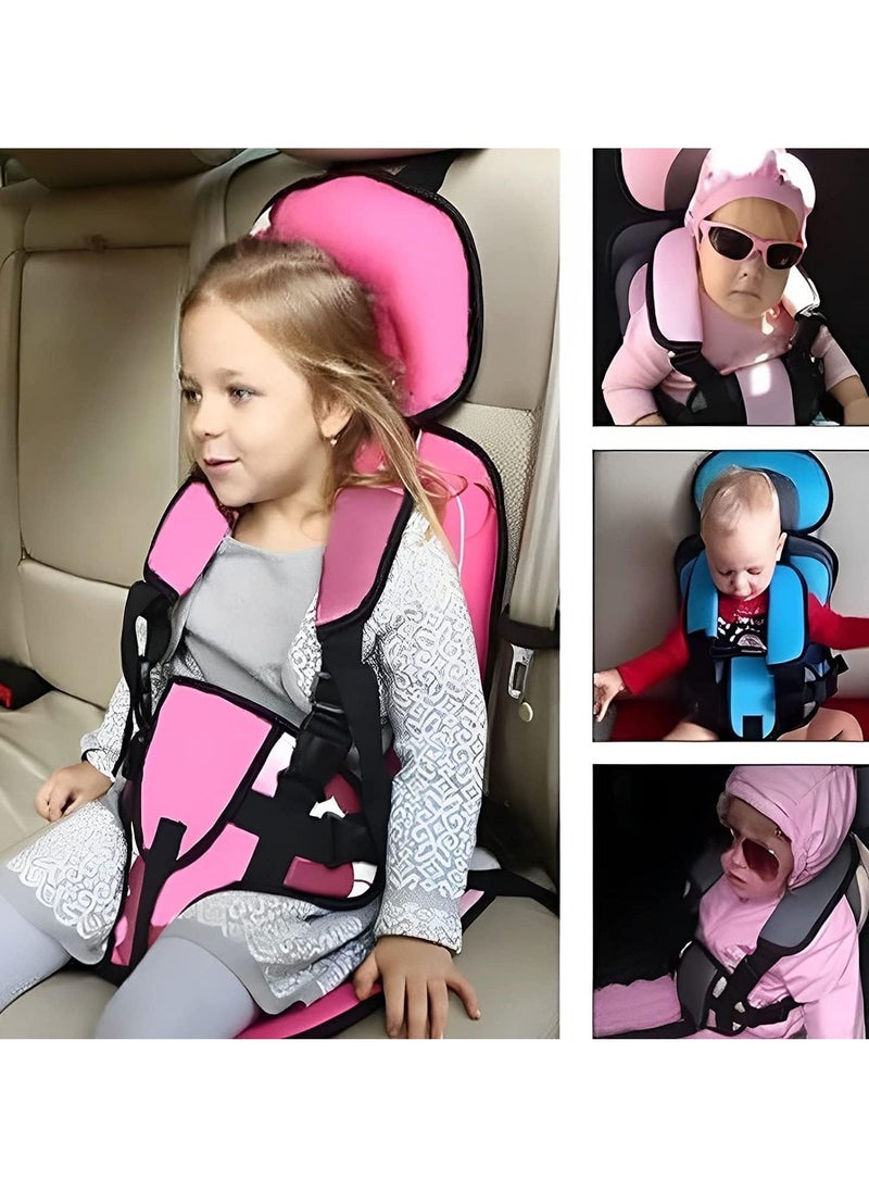 Gonice Auto Child Safety Seat Simple Car Portable Seat Belt, Foldable Car Seat Booster Seat for Car Protection, Travel Car Seat Accessories  - Image 3