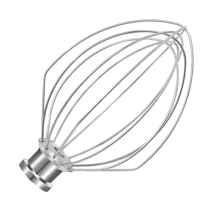 K5A STAINLESS STEEL WHISK FOR KITCHENAID 5 QT BOWLLIFT STAND MIXER 6 WIRE WHIP COMPATIBLE WITH K45 K5SS KSM5 KG25 KF26 KP50 KSM6573 KSM6521 HEAVY DUTY 188 STAINLESS STEEL DISHWASHER SAFE
