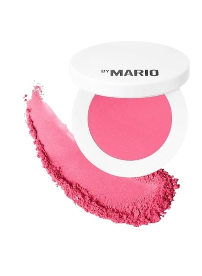MAKEUP BY MARIO Soft Pop Powder Blush 4.4g – Shade Poppy Pink - Vibrant Pink, Buildable, Silky-Smooth, Natural Flush Finish - Image 1
