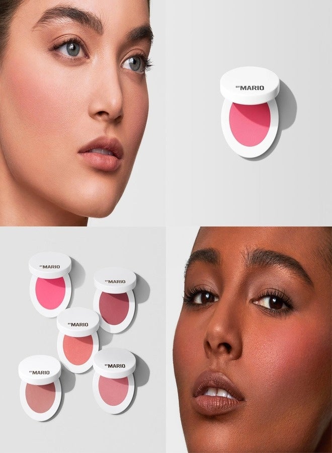 MAKEUP BY MARIO Soft Pop Powder Blush 4.4g – Shade Poppy Pink - Vibrant Pink, Buildable, Silky-Smooth, Natural Flush Finish - Image 2
