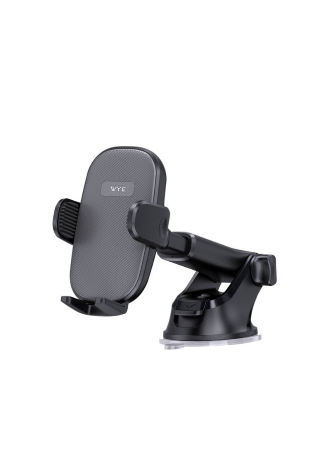 WYE Suction Cup Car Phone Holder | Dashboard & Windshield Mount | 360° Rotation | Strong Grip | Universal Smartphone Compatibility - Image 2