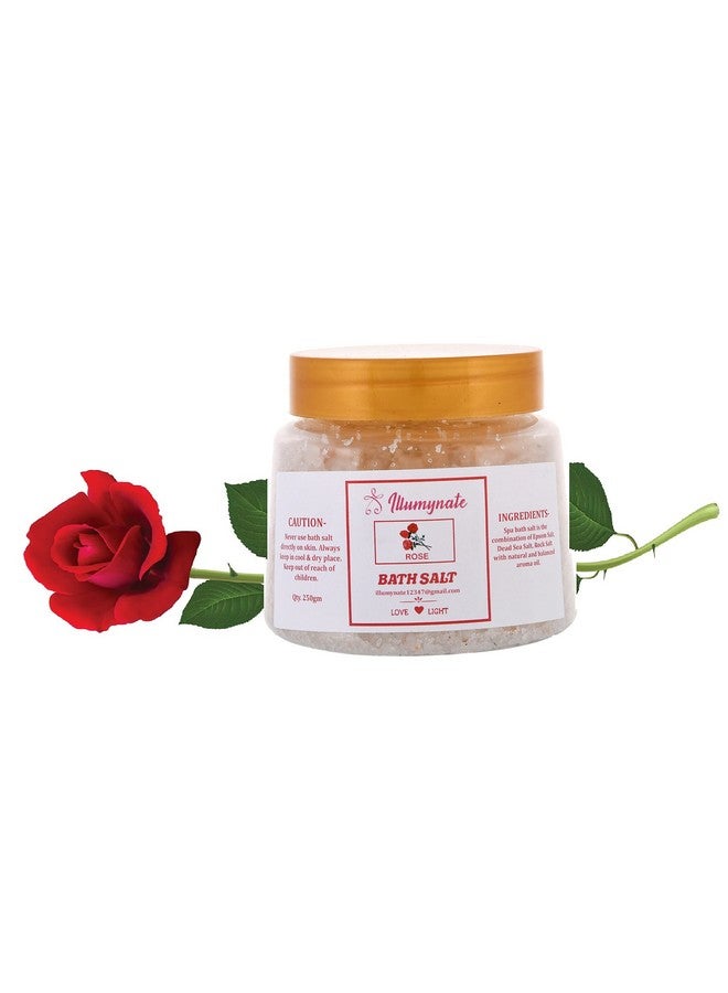 Illumynate Lavender and Rose Bath Salt for Relaxation and Pain Relief (Pack of 2) (250gm) - Image 3