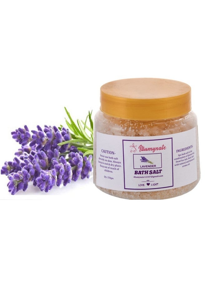 Illumynate Lavender and Rose Bath Salt for Relaxation and Pain Relief (Pack of 2) (250gm) - Image 2